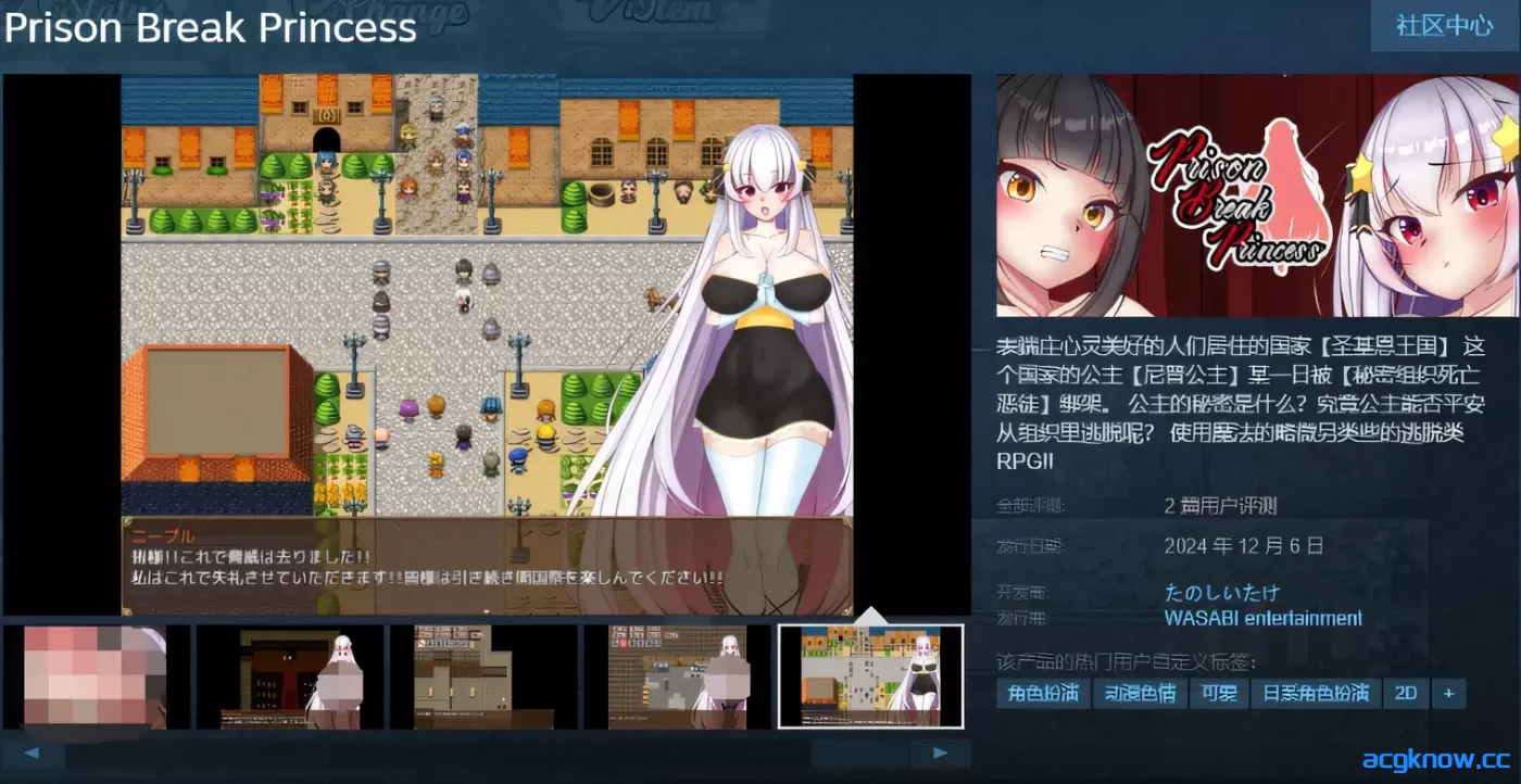 图片[2]-[PC][爆款日系RPG/官中]越狱公主 Prison Break Princess Ver1.01 官方中文版 [823M]-acgknow