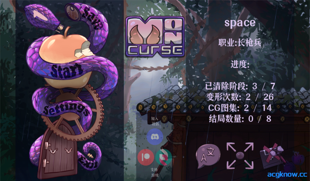 [PC+安卓] [像素ACT/官中/全动态]怪物诅咒 MonCurse Ver0.6.8.1.1 官方中文版[790M]-acgknow