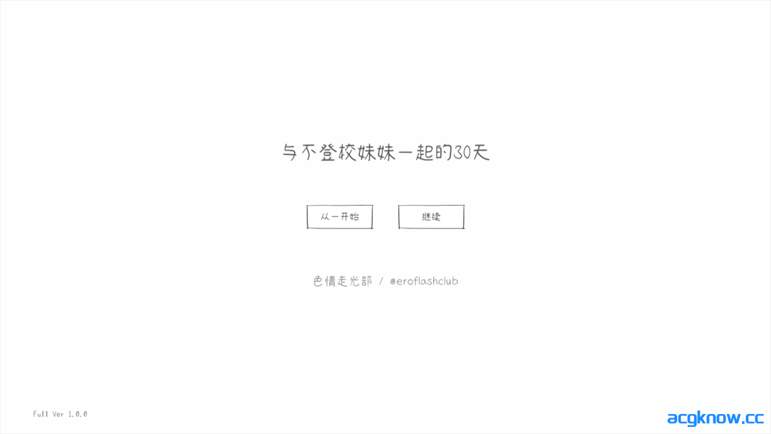 图片[1]-[PC] [日系SLG/官中/动态]与不登校妹妹一起的30天 不登校妹との30日間 Ver1.0.0 官方中文步兵版[964M]-acgknow