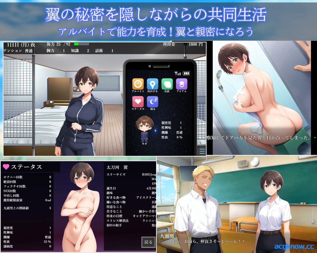 图片[3]-[PC][日系SLG/官中/NTR]女子宿舍NTR男校 ～男校入学的女扮男装女生～  v1.02 官方中文版 [767M]-acgknow