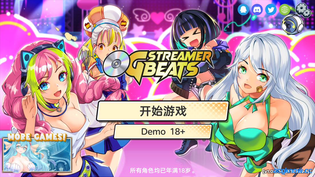 图片[1]-[PC][互动SLG/官中/步兵] OG 主播计划：节奏出道！ OG Streamer Beats Ver1.0.004 官方中文步兵版[1.95G]-acgknow