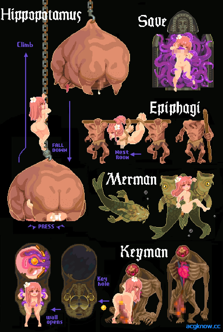 图片[2]-[PC] [像素ACT/官中/全动态]淫乱之神 ~ LEWD GOD ~淫神の捧げもの~ 官方中文版[185M]-acgknow