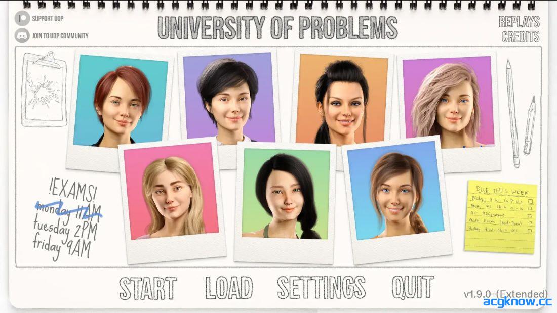 [PC+安卓][欧美SLG/汉化/动态]学院情缘 问题大学 欲望大学 [v1.9.0] University of Problems [5.66G]-acgknow