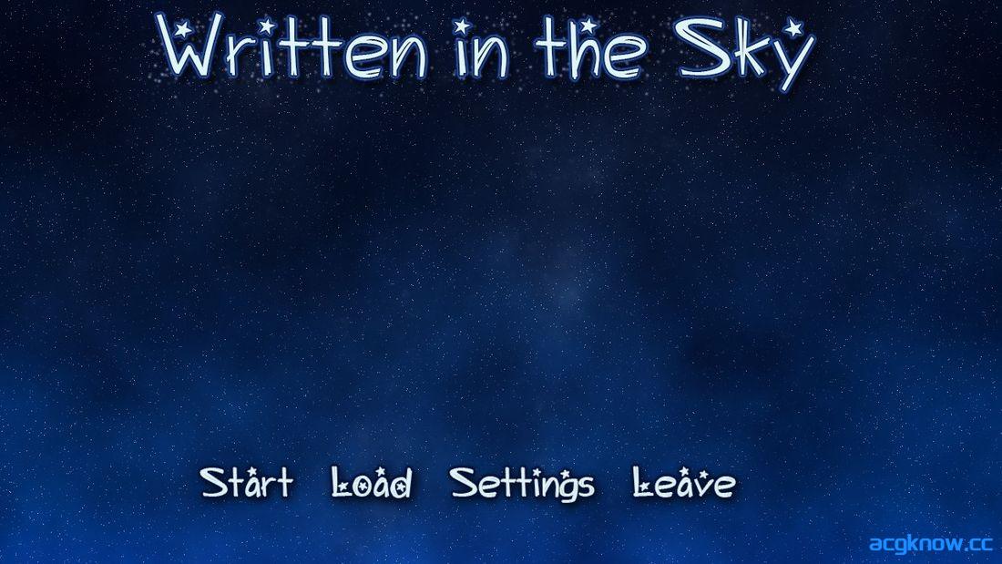 [PC+安卓][日系SLG/汉化] 写在天空 [v1.1] Written in the Sky [135M]-acgknow
