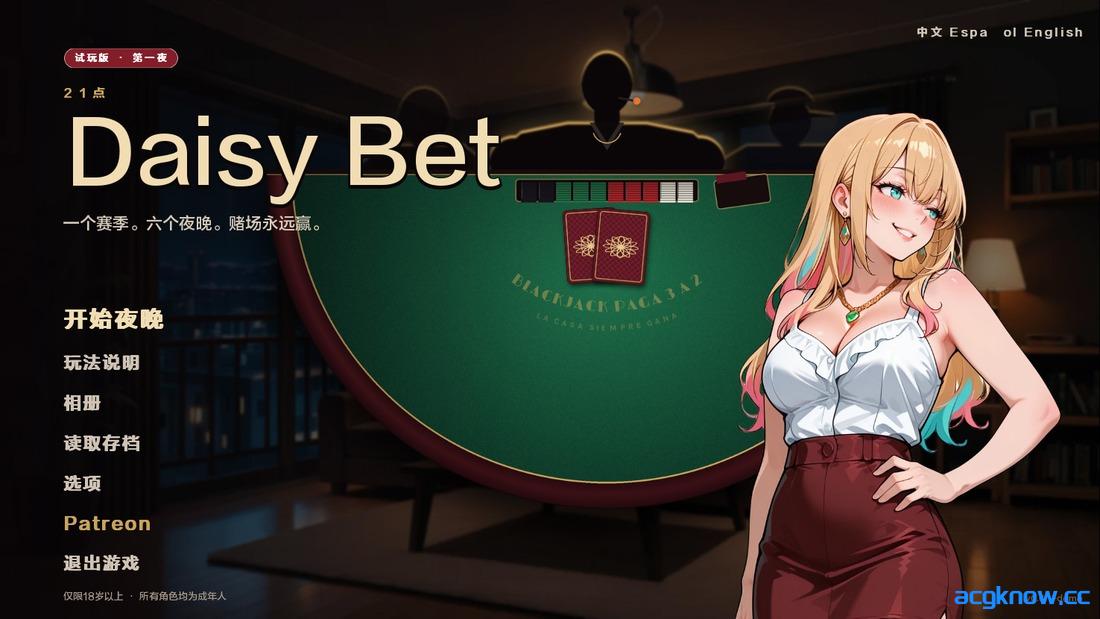 [PC+安卓][欧美SLG/汉化/动态] 黛西的赌注 [v0.6.1 Demo] Daisy Bet [171M]-acgknow
